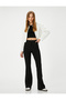 Spanish Leg Trousers Fabric Normal Waist - 2
