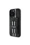 iPhone 16 Pro Max Compatible Case Guess Licensed Magsafe Feature 4g Patterned Striped Card Holder Black