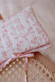 100% Cotton Wet Wipes & Cloth Bag - Toile De Jouy / Pink - 2