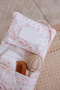 100% Cotton Wet Wipes & Cloth Bag - Toile De Jouy / Pink - 6