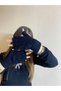 Black Bearded Yarn Mohair Fingers Cut Off Gloves - Fingerless Gloves - Gift - New Year New Year - 3