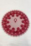 Burgundy Bride Groom Handkerchief, Shiny Stone Detailed Wedding Halay Bridesmaid Promise Engagement Henna Circumcision Bride Handkerchief - 3