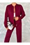 Hakim Yaka Modal Eşofman Takimi Fermuarli Takim /Women's Textured Fabric Tracksuit Set with Zipper