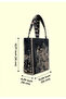 Women's Vegan Black Large Tote Bag - Supper Design - 7