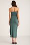 Madison Women's Slim Fit Tight-Fitting Knitted Green Skirt with Slit Detail and Elastic Waist - 6