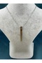 Men's Silver & Black 60cm Long, Stick Steel Necklace - 4