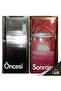 Refrigerator and Dishwasher Door Sticker Self-Adhesive Foil Covering Pink Flowers - 6