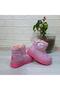 9100 Pink Velcro Zippered and Fur Inside Baby Girl's Boots - 2