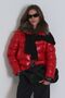 Daisy Goose Feather Women's Coat Dark Red - 6
