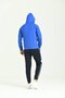 Striped Sleeves Hooded Scuba Blue Men's Tracksuit - 5