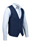 Men's Buttoned Sports / Regular Fit Knitwear Knitted Sleeveless Indigo Vest - 5013Ls - 3