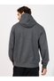 Minimal Emoji Print Relaxed Fit Hoodie - 4