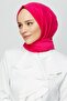 شال من القطن باللون الفوشيا - 2