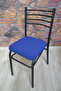 4 Pieces Iron Chair Cover Seat Cushion Jacquard Fabric - 2