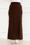 Women's Elastic Waist Comfortable Fit Long Saw Kit Skirt - 3