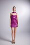 Shiny Fabric Mini Vivid Dress Pink - 4