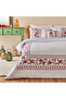 100% Cotton Satin Jolly Double Duvet Cover Set Red (200X220 cm)
