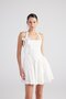 Neck Straps Detachable Ribbon Mini Teresa Dress White - 6