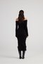 Madonna Collar Special Textured Tilda Knitwear Dress Black - 4