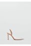 Transparent Pointed Toe Shoes with Stones - 2