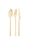 Alba 18-Piece 6-Person Shiny Gold Sweet Boxed Cutlery Set - 8