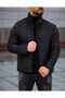 Meyasu Black New Season Thick Regular Fit Premium Quality Quilted Jacket - 3