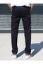 Men's Regular Fit Cut Striped Lycra Trousers - 4