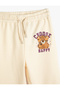 Jogger Sweatpants Tie Waist Teddy Bear Printed - 3