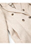 Long Stretch Coat Double Breasted Closure Button Pocket Detailed Belted - 8