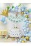Balloon Chain Set Crown Foil Balloon Happy Birthday Banner Number Foil Balloon