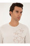 White Slim Fit 100% Wool Crew Neck Knitwear Sweater 50291586-Vr013 - 2