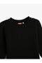 Basic Sweatshirt Textured Crew Neck Cotton - 3