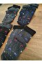 Women's 4 Pairs under Towel Anti-Slip Abs Printed Home Socks - 3