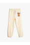 Jogger Sweatpants Tie Waist Teddy Bear Printed
