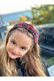 Trend Fashion Knotted Sponge Plaid Print Female Child Crown Red Bombed Crown - 2