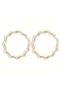 Pearl Ivy Hoop Earrings Clip-On Hoop Earrings Pearl Detailed Women's Earrings - 4