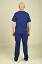 Cobalt Blue Men's Suit - Lycra and Envelope Neck - 3