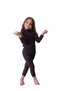 Female Child 2-6 Years Old Organic Corduroy Natural Cotton Lycra Basic Half Fisherman Bodysuit Blouse - 4