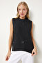 Bowknot Knitwear Sweater Black Lpf0057