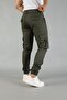Lycra Elastic Waist Cargo Pants - 3
