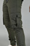 Lycra Elastic Waist Cargo Pants - 4
