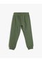 Jogger Sweatpants with Tie Waist Print Detail Cotton - 2