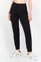 Women Regular Fit Embroidered Logo Sweatpants, Black
