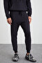 Hakone Men's Organic Cotton Fleece Inside Ribbed Pocket Jogger Anthracite Sweatpants - 3