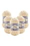 (5 Pieces) Velluto Velvet Hand Knitting Yarn 5 Pack (5X100 Gr) 310 Honey Foam 100 Gr 68 Meters
