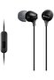 In ear Headphones MDREX15APBLACK, Black Color