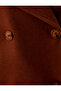 Oversize Jacket with Double Breasted Collar, Buttoned Pockets, and Lining - 6