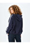 Hooded Kangaroo Pocket Detailed Zippered Comfortable Fit Sweatshirt - 4