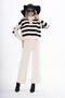Women's Stripe Detailed Knitted Trousers and Knitwear Double Set 255051 - 265003 - 4