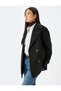 Buttoned Pocket Double Breasted Short Cashmere Coat - 2